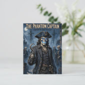 Phantom Pirate Captain Feiertagspostkarte (Stehend Vorderseite)