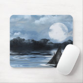 Phantom-Piratenschiff nachts Mousepad (Mit Mouse)