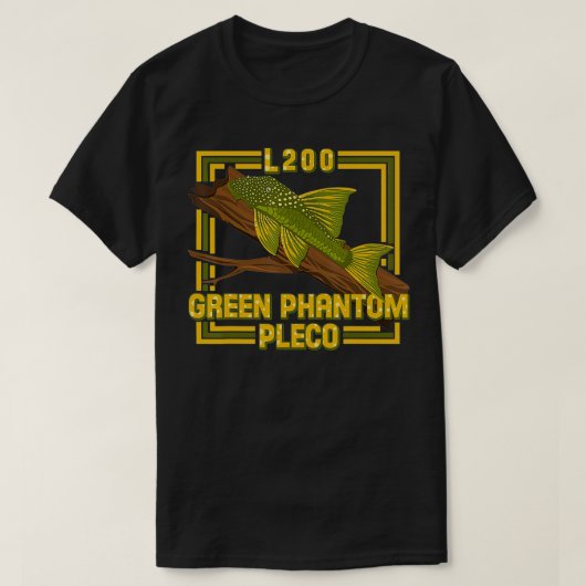 Phantom Pleco L200 Zieraquarium Fisch Aquari T-Shirt (Design vorne)