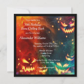 Phantom Pumpkins 50. Geburtstagsparty Einladung (Rückseite)