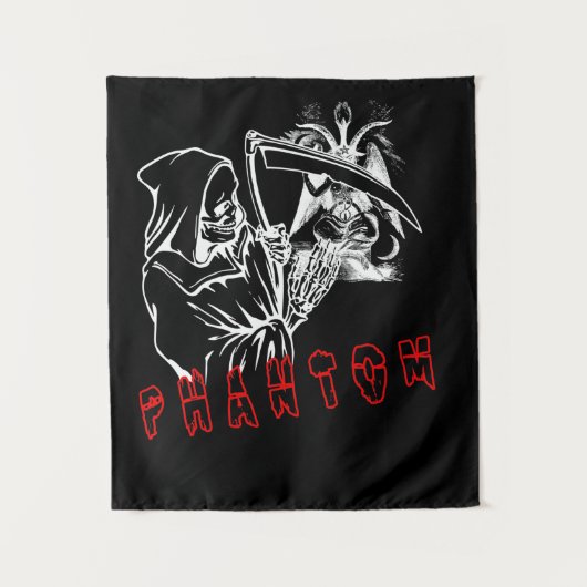 Phantom "Sensenmann" - Elite Dark Tapestry Wandteppich (Vorderseite)