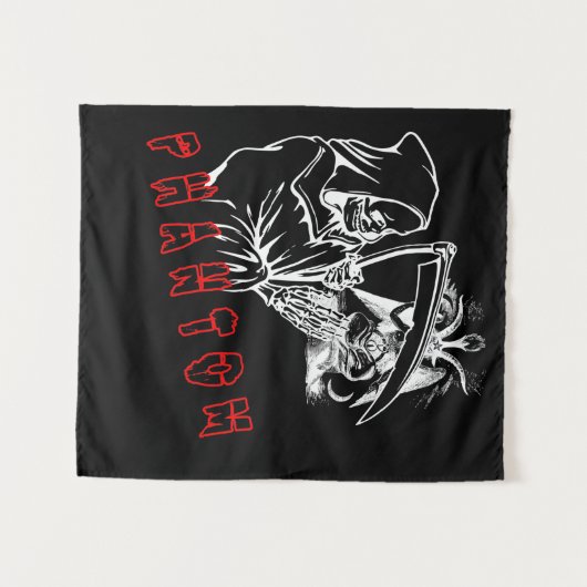 Phantom "Sensenmann" - Elite Dark Tapestry Wandteppich (Vorderseite (Horizontal))