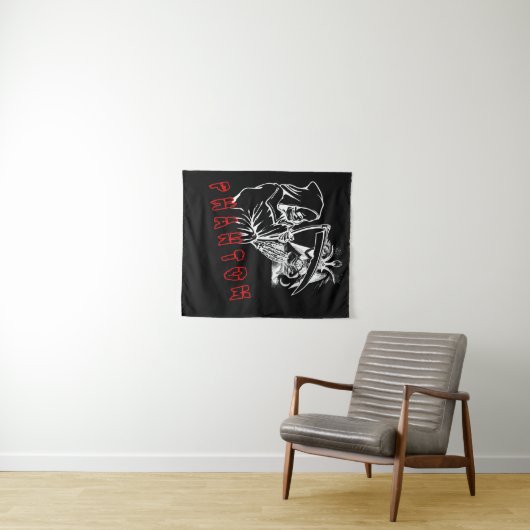 Phantom "Sensenmann" - Elite Dark Tapestry Wandteppich (Beispiel (Horizontal))