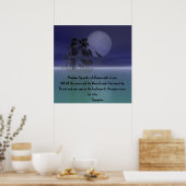 Phantom Ship unter Vollmond Nacht. Poster (Küche)