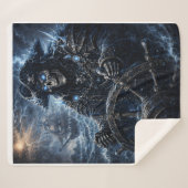 Phantom Skull Captain at the Helm – Blue Storm Got Sherpadecke (Vorderseite (Horizontal))