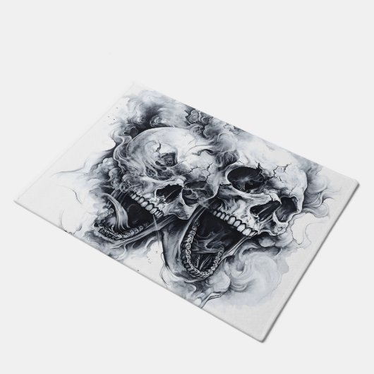 Phantom Skull Fußmatte (Schrägansicht)