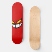 Phantom Smile™ Bold Red Skateboard Deck (Vorderseite)