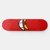 Phantom Smile™ Bold Red Skateboard Deck (Horizontal)