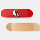 Phantom Smile™ Bold Red Skateboard Deck (Horizontal)