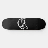 Phantom Smile™ Skateboard Deck Schwarz-Weiß (Horizontal)