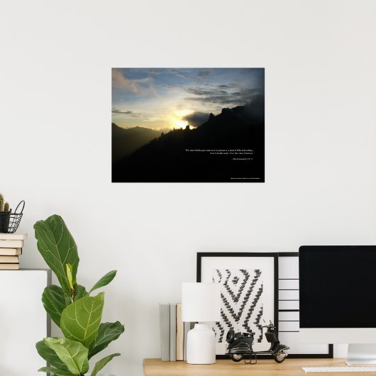 Phantom Spires Sunset Poster (Heimbüro)