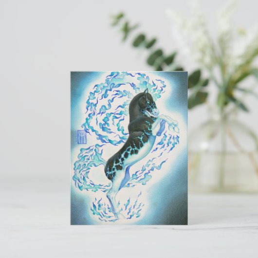 Phantom Steed Postkarte (Stehend Vorderseite)