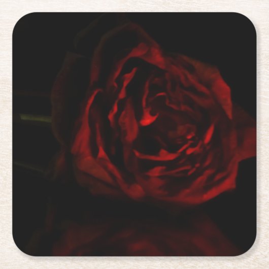 Phantom stirbt an Rose Rechteckiger Pappuntersetzer (Vorderseite)