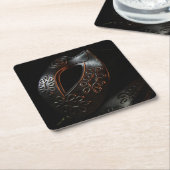Phantom stirbt an Rose Rechteckiger Pappuntersetzer (angewinkelt)