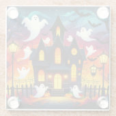 Phantomsputum - Halloweenszene Glasuntersetzer (Rückseite)