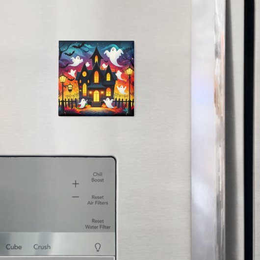 Phantomsputum - Halloweenszene Magnet (In Situ (Kühlschrank))