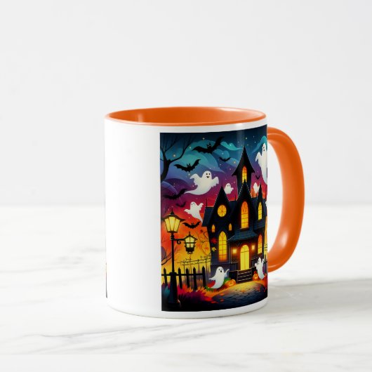 Phantomsputum - Halloweenszene Tasse (VorderseiteRechts)