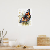 Phaon Crescent Butterfly Art Print Poster (Küche)