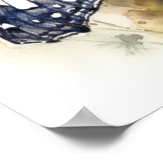 Phaon Crescent Butterfly Art Print Poster (Ecke)