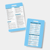 Pharamcolgy Quick Reference Abzeichen Ausweis (Vorder- & Rückseite)