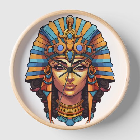 pharao ägyptische starke Frau Uhr (Vorderseite)