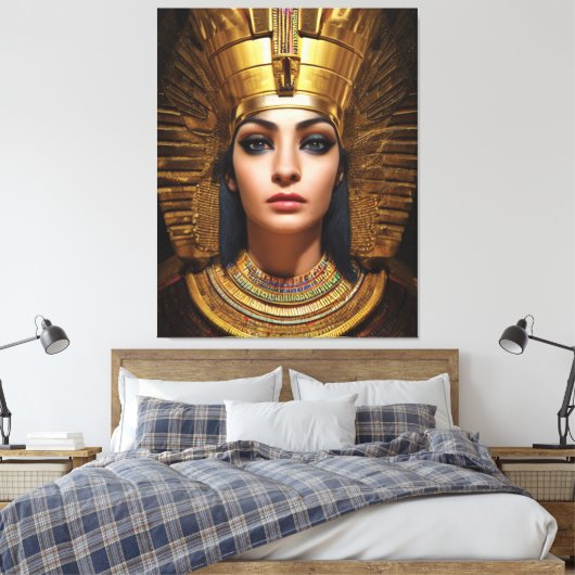 Pharao Canvas Print Leinwanddruck (Insitu (Schlafzimmer))