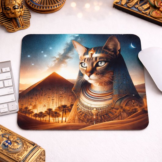 Pharao Cat of the Desert Mousepad