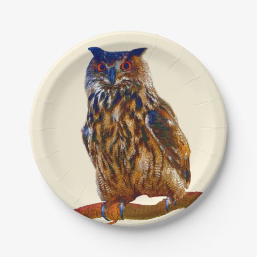 Pharao-Eagle-Eulen-Pappteller Pappteller (Vorderseite)
