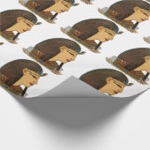 Pharao Egyptian Folk Art Geschenkpapier (Ecke)