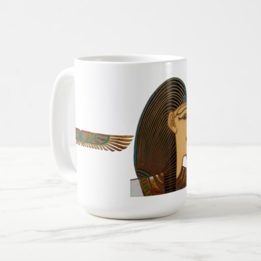 Pharao Egyptian Folk Art Kaffeetasse (Vorderseite Links)