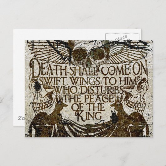 Pharao-Fluch Postkarte (Vorne/Hinten)