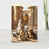 Pharao führt die Hund Karte (Rückseite)