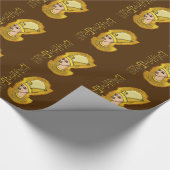 Pharao Hieroglyphics Ägyptische Folklore Geschenkpapier (Ecke)
