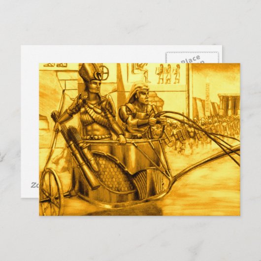 Pharao in seinem Chariot Postkarte (Vorne/Hinten)
