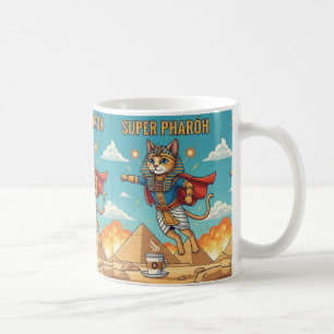 Pharao Katze - Super Heldenhafte Altägyptische Kat Kaffeetasse