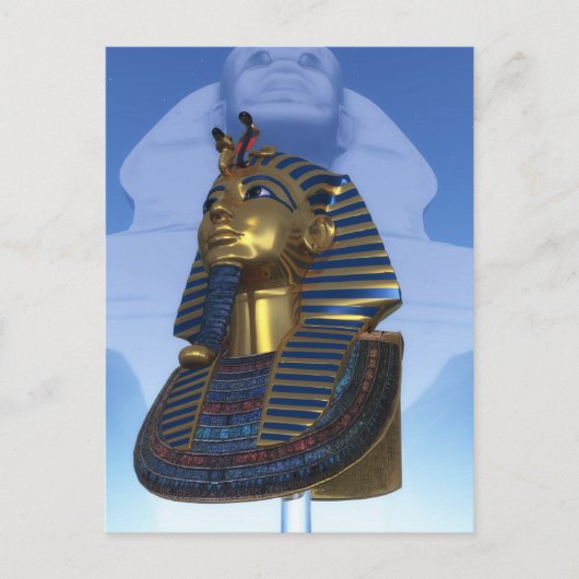 Pharao-Maske Postkarte (Vorderseite)