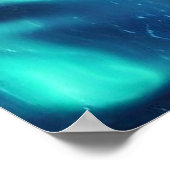 Pharao mit Hieroglyphen und Pyramide Poster (Ecke)