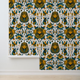 Pharao-Palette: Luxuriöse ägyptische Tapete