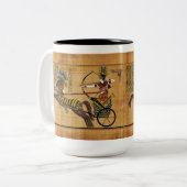 Pharao Ramesses II & Chariot in Kadesh Zweifarbige Tasse (Vorderseite Links)