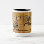 Pharao Ramesses II & Chariot in Kadesh Zweifarbige Tasse (Mittel)