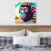 Pharao Schimpanse Tut 4 Leinwanddruck (Insitu (Schlafzimmer))