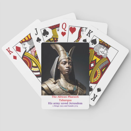 Pharao Taharqua Classic Spielkarten (Rückseite)