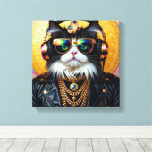 PHARAO TUT-PERSERKATZE 2 LEINWANDDRUCK (Insitu (Holzboden))