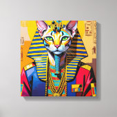 PHARAO TUT-SPHINX KATZE 3 LEINWANDDRUCK (Vorderseite)