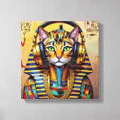 PHARAO TUT-SPHINX KATZE LEINWANDDRUCK (Vorderseite)