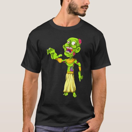 Pharaoh Ägypten Geschichte Idee Zombie T-Shirt (Vorderseite)