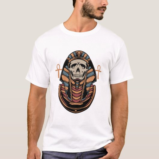 Pharaoh-alte Tätowierdarstellung T-Shirt (Vorderseite)