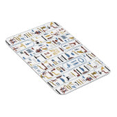 Pharaoh Ancient Egypt Hieroglyphs Magnet (Rechte Seite)