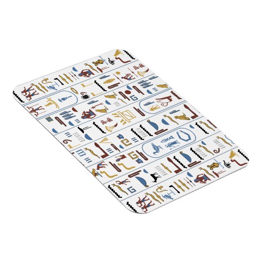 Pharaoh Ancient Egypt Hieroglyphs Magnet (Rechte Seite)