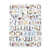 Pharaoh Ancient Egypt Hieroglyphs Magnet (Vertikal)